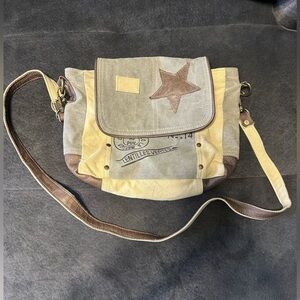 Myra Bag Canvas and Leather Tote